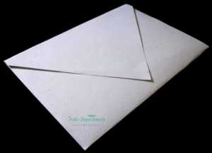 Envelope branco em Papel Semente Fratos
