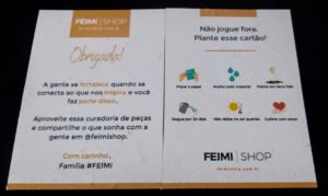 Flyer em Papel Semente Fratos 100x140mm - Feimi Shop